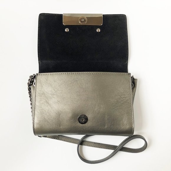 Gorgeous reptile leather mini bag, python purse, snake shoulder chain clutch - Picture 10 of 12